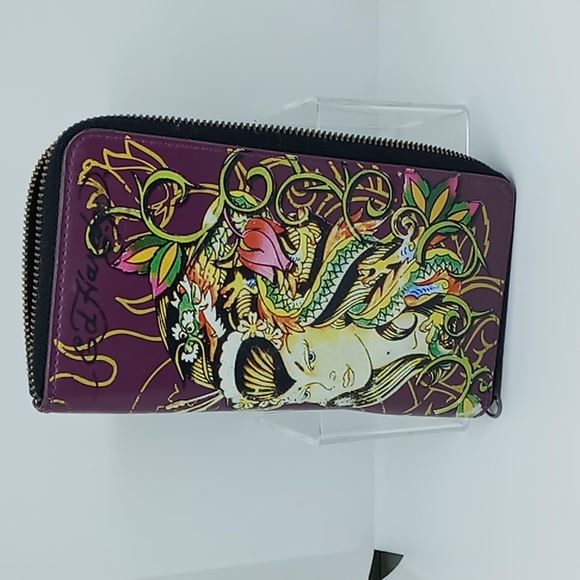 Ed Hardy Handbags - ED HARDY LENNY CLUTCH WALLET